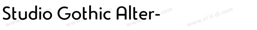 Studio Gothic Alter字体转换